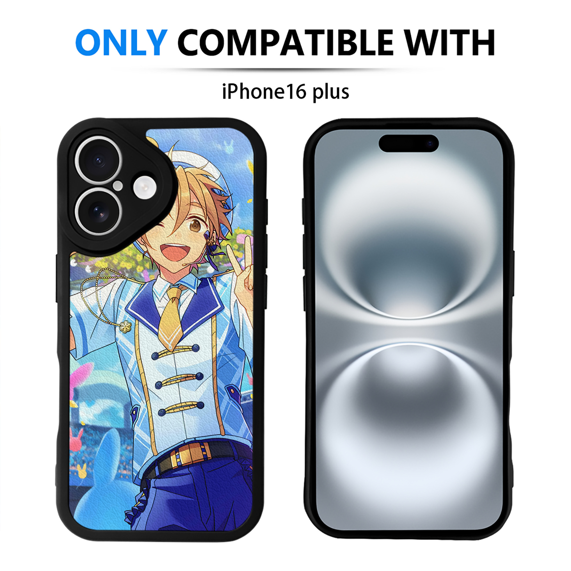 （画像用） あんさんぶるスターズ! Ensemble Stars 【iPhone 16シリーズ対応】シリコンスマホケース（レザー調） 材質：シリコン